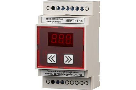 Терморегулятор МПРТ-11-18 1 кВт с датчиками KTY-81-110 цифровое управление, DIN