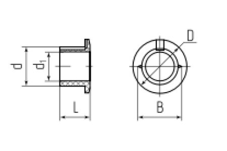 Втулка проходная В 69 (40шт.) (Fortisflex)