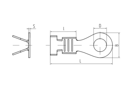 Наконечник кольцевой неизолир. НК 2,5-5 (КВТ)