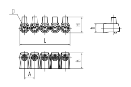 Зажим винтовой концевой КЗВИ-4 (КВТ)