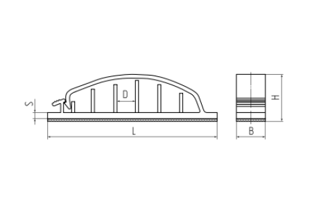 Площадки самоклеящиеся ПСГ-6 (ч) (25 шт.) (Fortisflex)