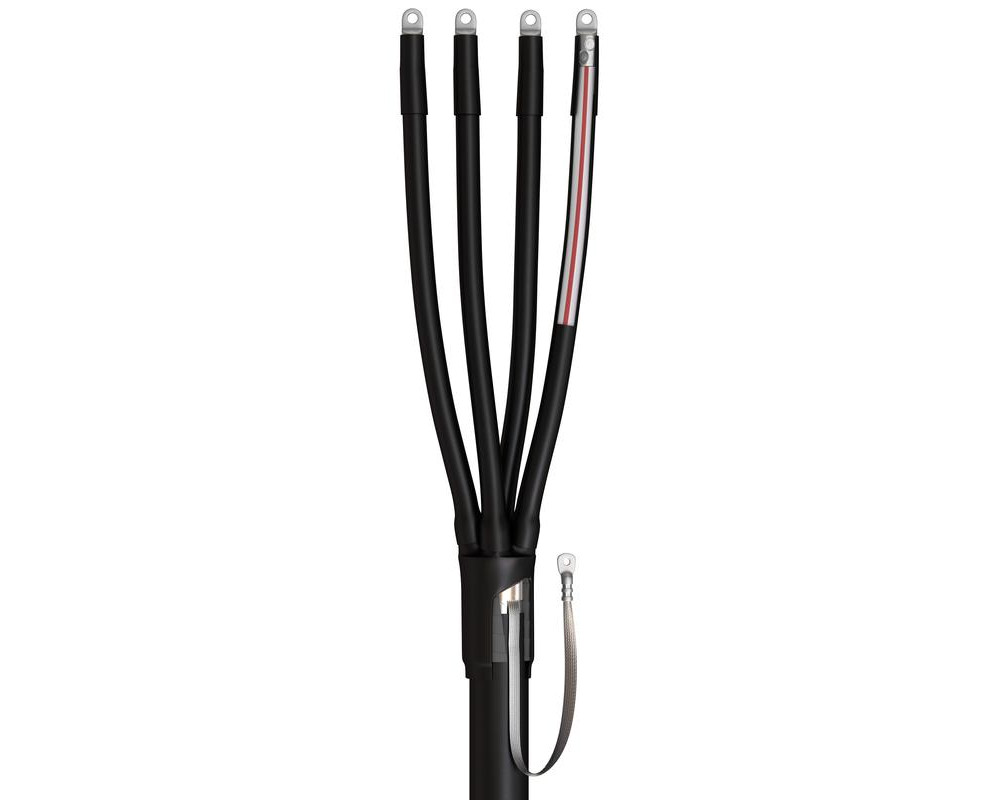 Муфта кабельная концевая 4ПКТп(б)-1-300(Б) для бронированных кабелей с пластмассовой изоляцией до 1кВ с болтовыми наконечниками (КВТ)