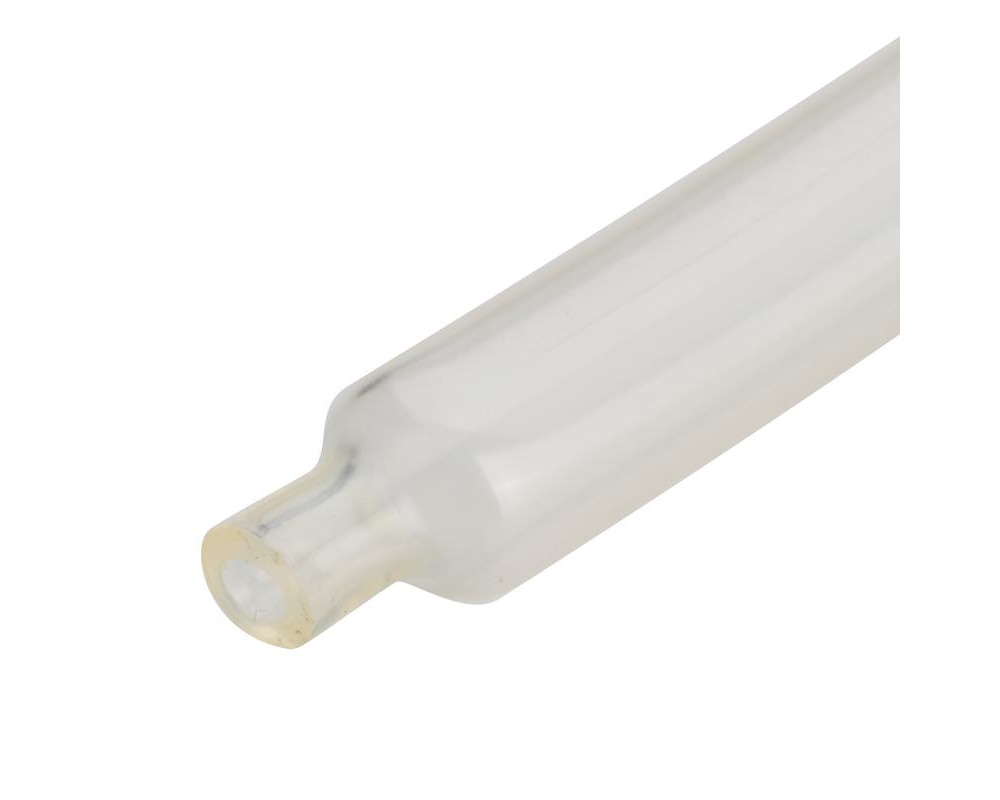 Трубка термоусадочная клеевая ТТК(3:1)-9/3 прозр с коэффициентом усадки 3:1 без подавления горения (КВТ) (В упаковке 10 м)