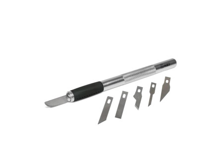 Набор ножей моделиста НСМ-21 серия ПРОФИ с набором лезвий (КВТ)