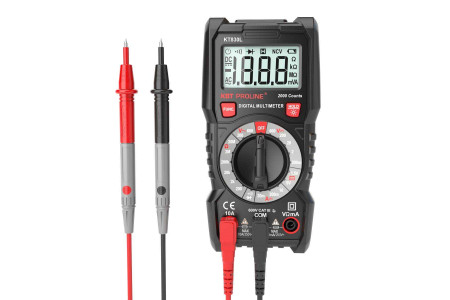 Мультиметр цифровой KT 830L серия PROLINE с основным набором функций и ручным выбором пределов измерений (КВТ)