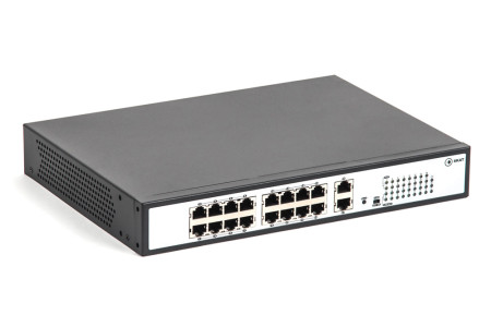 SKAT PoE-16E-2G коммутатор PoE Plus, мощность 250Вт, порты: 16-Ethernet, 2-Uplink