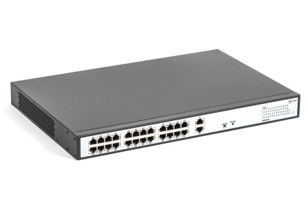 SKAT PoE-24E-2G коммутатор PoE Plus, мощность 250Вт, порты: 24-Ethernet, 2-Uplink