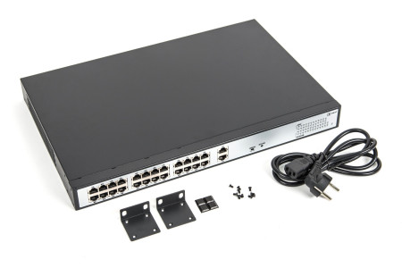 SKAT PoE-24E-2G коммутатор PoE Plus, мощность 250Вт, порты: 24-Ethernet, 2-Uplink