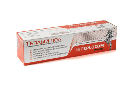 Маты нагревательные двухжильные TEPLOCOM ProМНД-3,0-480 Вт L=6м, 3м², R=100,6Ом