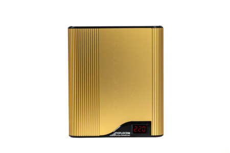 TEPLOCOM ST-555-И gold стаб 220 В, 555 ВА, Uвх.145-260В индикация, алюминий