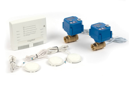 Комплект защиты от протечки воды AquaBast Line Квартира 3/4" 2крана 3провод датчика