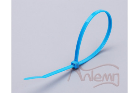 Кабельные стяжки стандартные нейлоновые КСС 8*400 мм (син) FORTISFLEX синие
