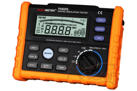 Измеритель сопротивления изоляции PeakMeter MS5203