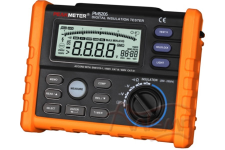 Измеритель сопротивления изоляции PeakMeter MS5205