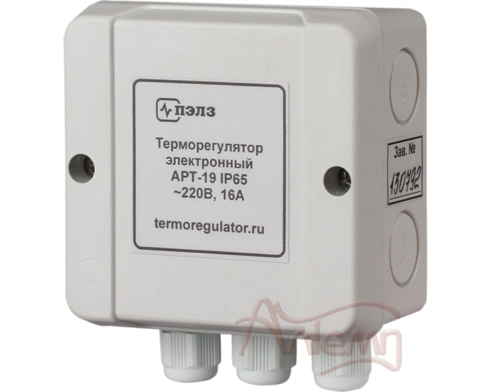 Терморегулятор АРТ-19 IP65 для систем антиобледенения с датчиком температуры KTY-81-110 в комплекте