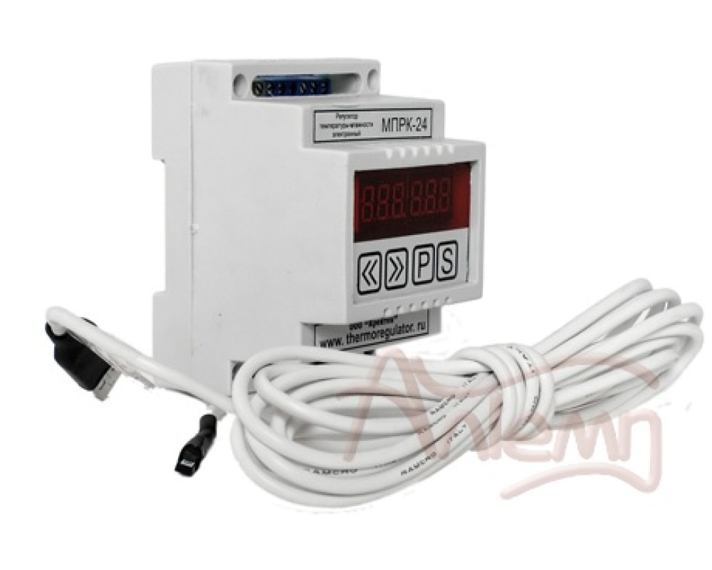 Регулятор температуры-влажности МПРК-24 1 кВт с датчиком темпемпературы и влажности