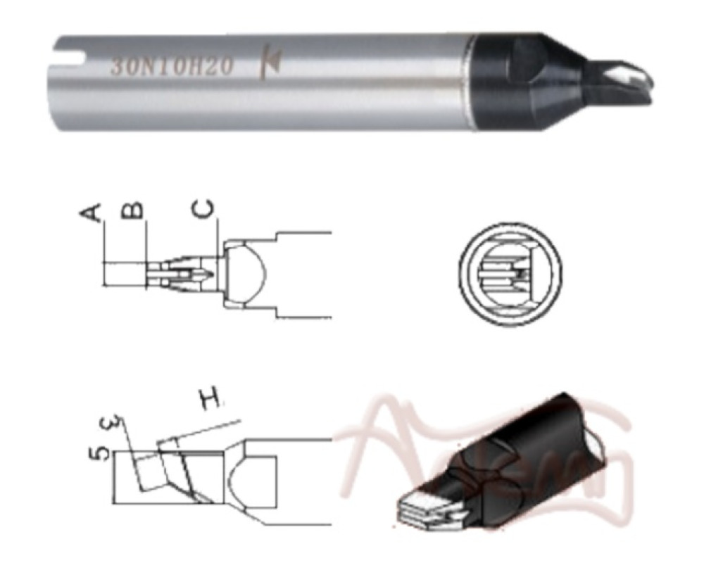 Жало 911G-32N12H28 SOLDERING ROBOT TIP