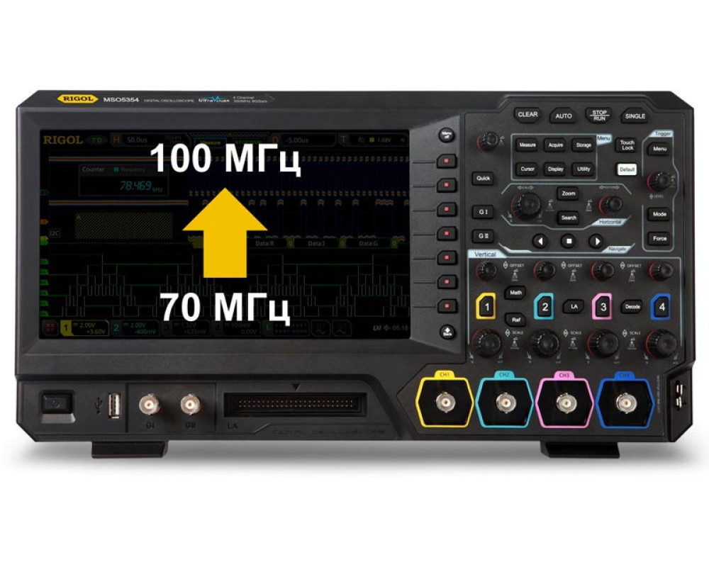 MSO5000-BW0T1 Опция расширения полосы пропускания с 70 МГц до 100 МГц