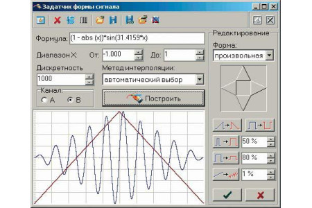 АКТАКОМ АНР-3122 USB Генератор сигналов произвольной формы